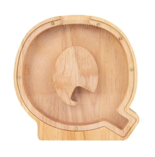 (🔥Summer Hot Sale Now-49% Off) Personalized Wooden Letter Piggy Bank - FREE SHIPPING