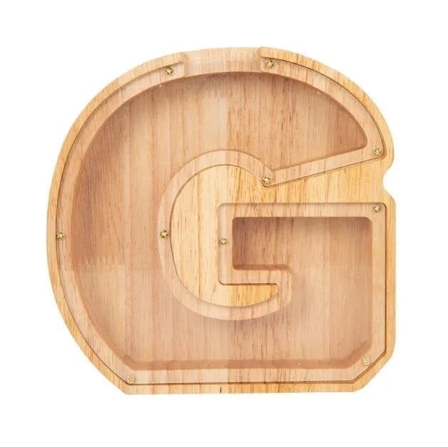 (🔥Summer Hot Sale Now-49% Off) Personalized Wooden Letter Piggy Bank - FREE SHIPPING