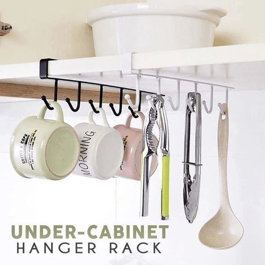 (🎁2024 New Year Hot Sale🎁- 48% OFF) Under-Cabinet Hanger Rack (6 Hooks)- Buy 2 Get Extra 10% OFF